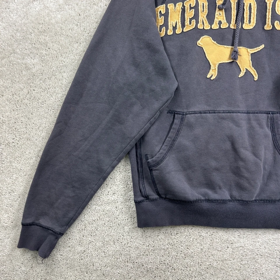 Женская толстовка с капюшоном Emerald Isle размер Small серая с длинным рукавом цвет Graphic Dog Blue 84 - Изображение 2 из 4