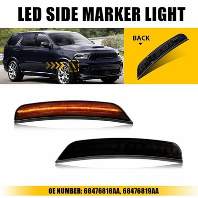 Front Bumper Side Marker Light Lamp Left Right Fit 2021-25 Dodge Durango Amber U