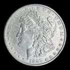 1887 Morgan Silver Dollar, XF+