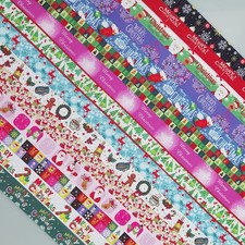 Assorted 15 Yards 1 25mm Merry Christmas Grosgrain Ribbon Craft Packing Ribbo...