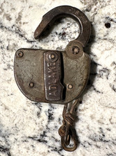 ADLAKE Vintage Heavy Duty Padlock Lock Adams & Westlake Co Made in USA NO KEY