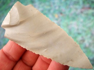 Rare Super Fine G10 Tennessee Uni Faced Stemmed Benton Point with COA Arrowheads