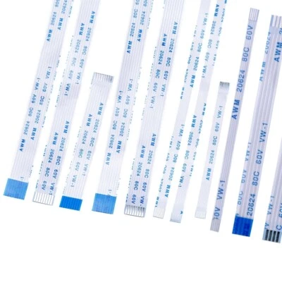 Cable plano flexible 10 piezas 4 5 6 7 8 9 10 12 14 15 16 pines paso 1 mm FPC FFC cinta