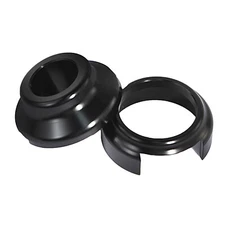 Black ABS Sensor Cover Wheel Spacer Set For Harley Electra Glide 2008-2023 24