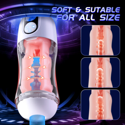 Male Automatic Male Masturbator Thrusting  Vibration Blowjob Stroker Lubricants