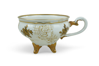 #483 Moccatasse goldbemalung Weimar Porzellan, 5cm
