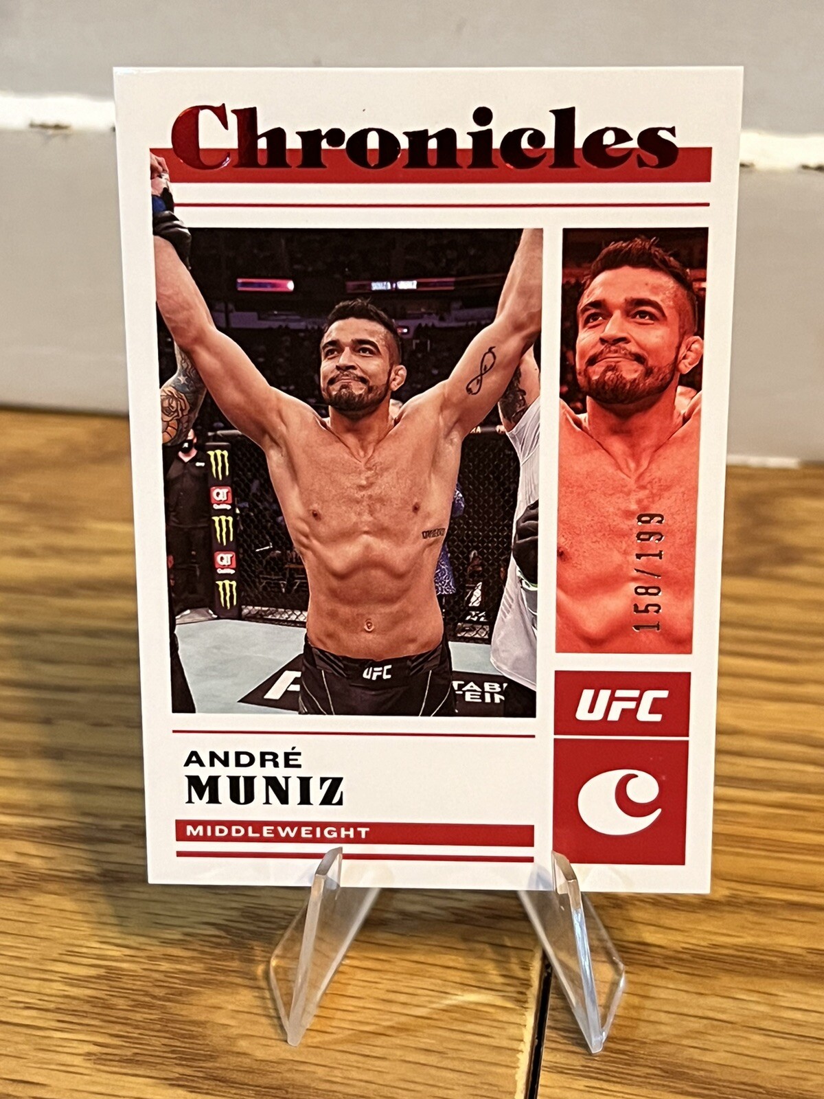2023 Panini Chronicles UFC Red /199 #43 Andre Muniz