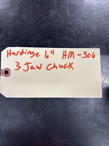 Hardinge 3 Jaw 6" HM-306 Sure-Grip Power Chuck Top Hard Jaws - Picture 11 of 12