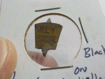 Vintage tobacco tag KEYSTONE UPRIGHT Advertising Metal