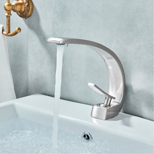 Bad Waschtischarmatur Badarmatur Wasserhahn Einhand-Waschtischbatterie Messing - Bild 20 von 53