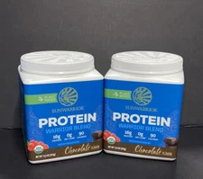 2 Warrior Blend Organic High Performance Protein Powder 13.2 Oz (375g) Chocolate