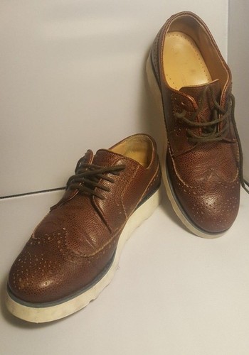 comme des garcons brown shoes
