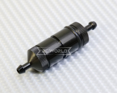 RC 1/10 1/8 Nitro Engine FUEL FILTER  *LARGE* For Gas Lines -BLACK-