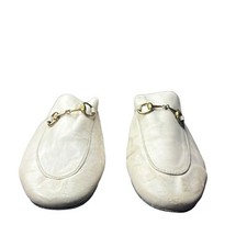 GUCCI PRINCETOWN LEATHER HORSEBIT SLIPPER LEATH BEIGE Size 38