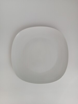 Serviertablett quadratisch Kyoto LeCoq Porzellan weiß Durchmesser 31 cm