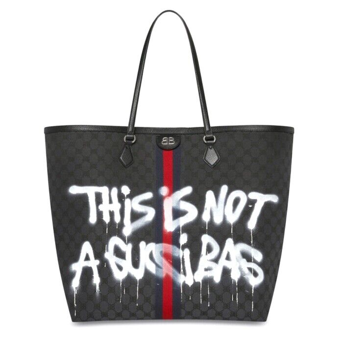 GUCCI Balenciaga Tote Shoulder Large Bag THE HACKER Graffiti GUCCI Balenciaga Tote Shoulder Large Bag THE HACKER Graffiti