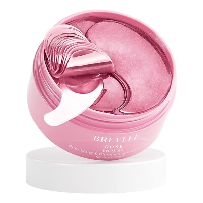 30 Pairs Rose Eye Mask - Under Eye Treatment Patches For Puffy Eyes, Hydrates