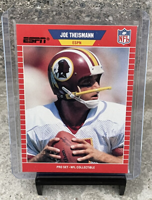 1989 Pro Set Announcer Collectible Card #9 Joe Theismann ESPN HOF Washington