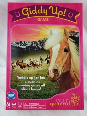 New, Our Generation Giddy Up, Board Game  Wonder Forge, 6+, 3-4 players