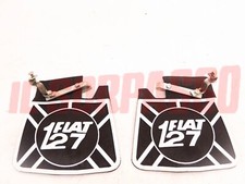 Original Rear Mud Flaps For Fiat 127 Berlina Sport With Script