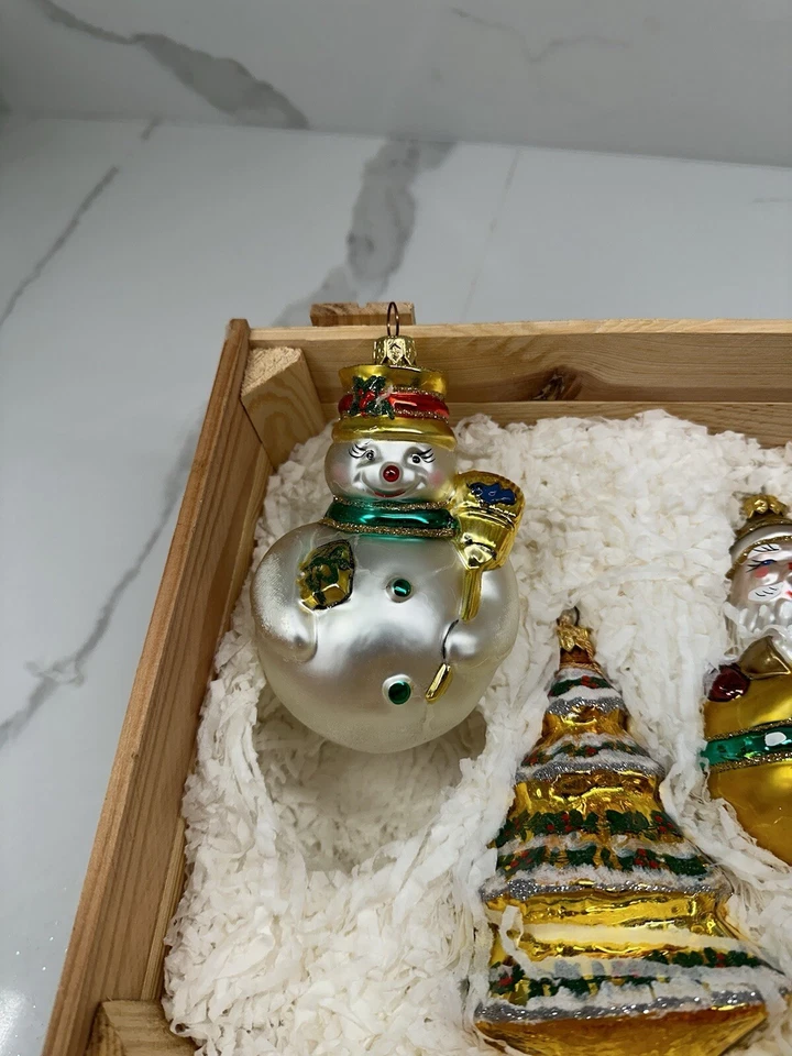 Kurt Adler Polonaise Jolly Holiday Gift 3 Piece Set Custom for Old Storefront - Image 2 of 4