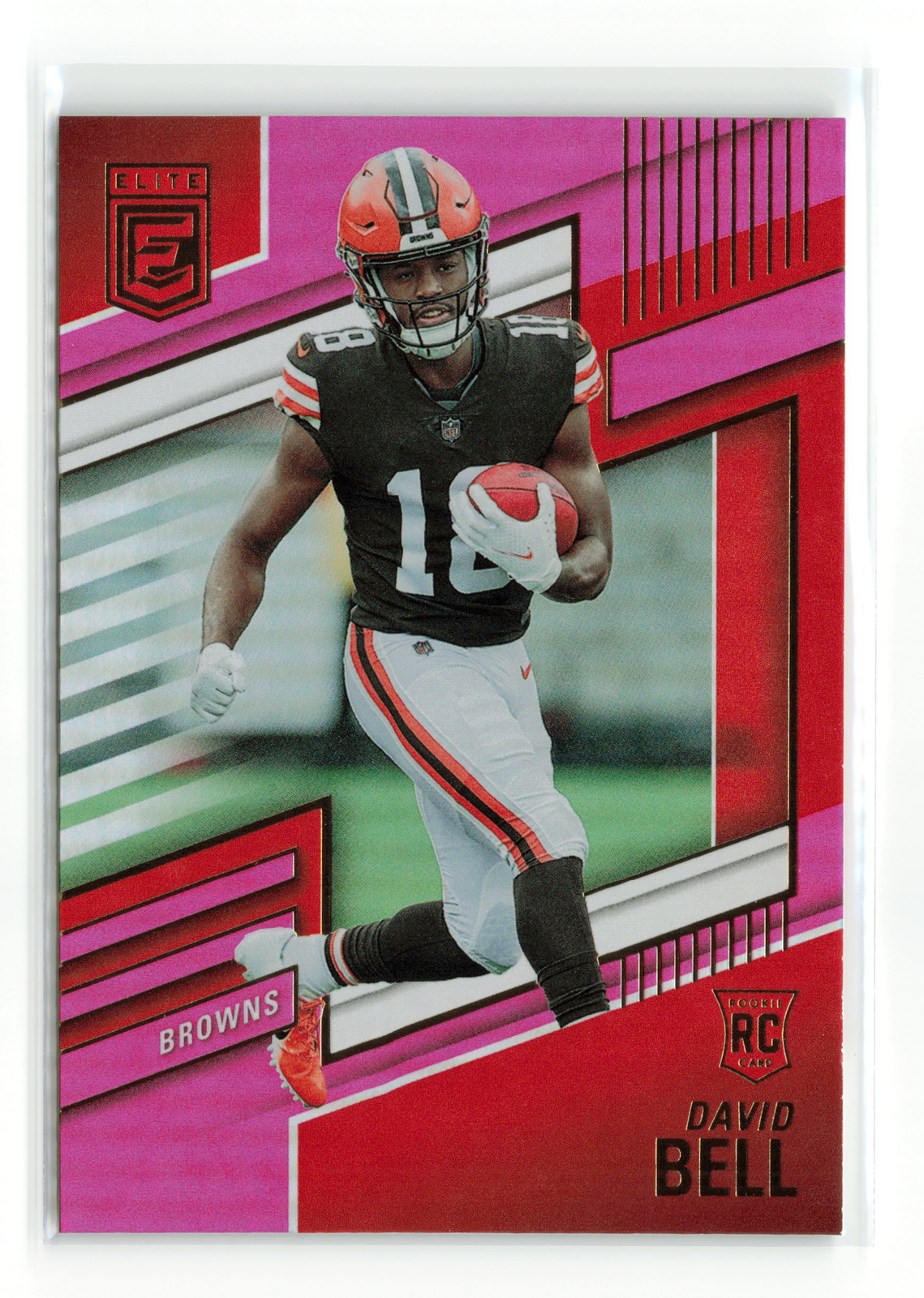 DAVID BELL #124 RC 2022 PANINI DONRUSS ELITE BROWNS PINK