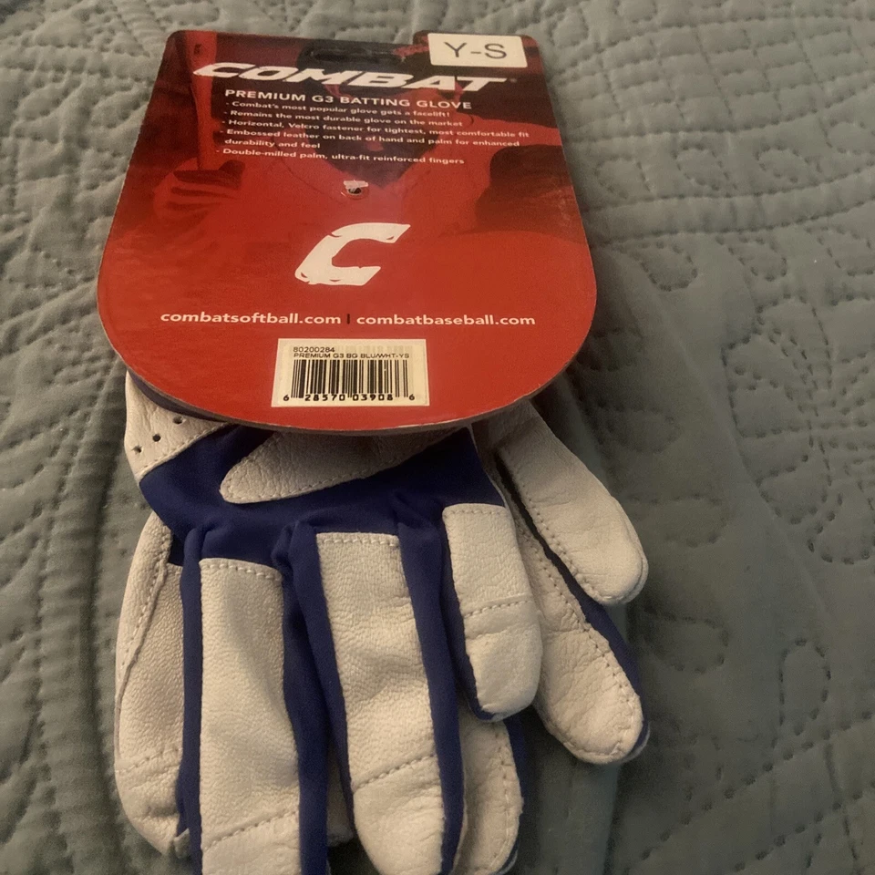combat batting gloves premium g3 youth small - Image 2 of 2