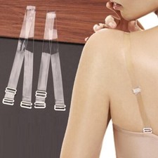 Clear bra straps Detachable hooks Transparent Bra Straps Adjustable Metal Hook