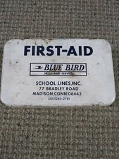 Vintage Blue Bird School Bus First-Aid 'Pac-Kit' 10 Unit Bus-Kit (FC84-4-R)