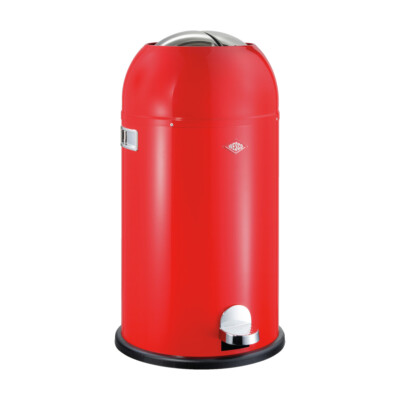WESCO Tretabfalleimer 184631-02 KICKMASTER in ROT mit 33 Liter Volumen / Abfa...
