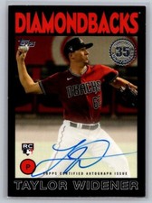 2021 Topps Update 1986 Topps Taylor Widener Black Parallel /199 RC #86B-TW