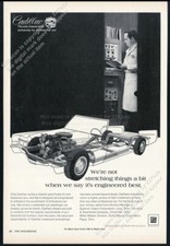 1969 Cadillac Ambulance Chassis Photo Art Unusual Vintage Trade Print Ad
