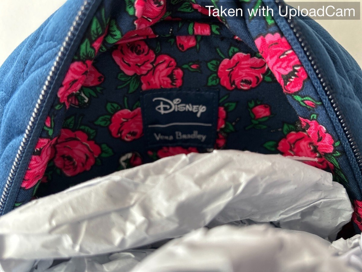 New Disney Vera Bradley Bonjour Belle Small Backpack Velvet  display picture 1