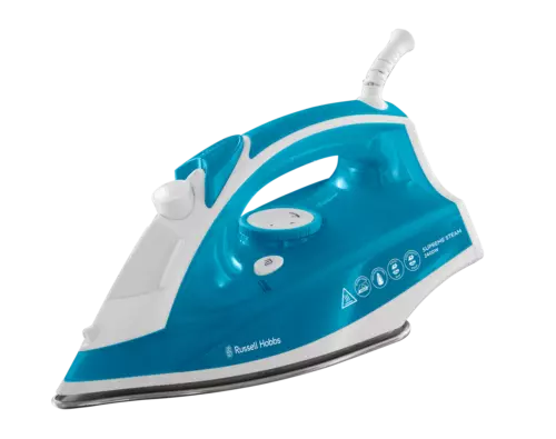 Russell Hobbs Steamglide Iron 2400W S/Steel Soleplate, 300ml tank, 2m cord 23061