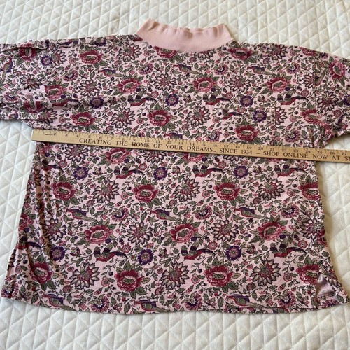 Vtg Victoria’s Secret Womens Sweatshirt XL Pink Floral Gold Label Bloomcore - Picture 12 of 14