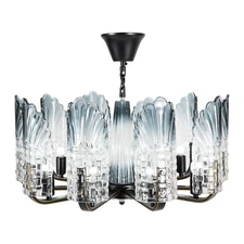10-Light Modern Elegant LED Crystal Glass Pendant Lamp Chandelier Ceiling Light