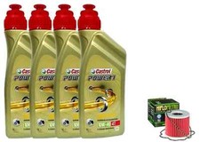 KIT/TAGLIANDO SUZUKI GS 1000 1979 AL 1983 CASTROL POWER 1 10W40 FILTRO OLIO MOTO