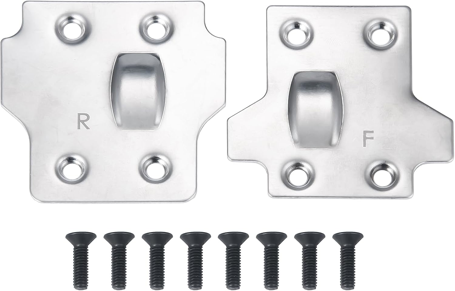 RC Steel Front and Rear Skid Plate for 1/8 Kraton Outcast Senton Talion Typhon