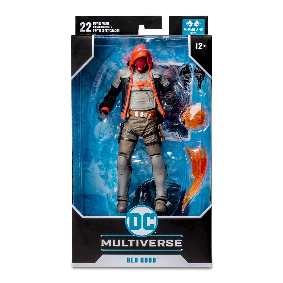 Mcfarlane Figura Monocromática De Red Hood De Dc Gaming Con Etiqueta Dorada 18 Cm