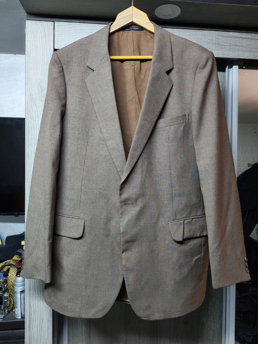 スーツ [vintage] YSL yves saint laurent jacket Vintage Yves Saint Laurent classic all worsted brown YSL suit