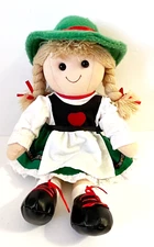 German Heidi Doll Yellow Braids Alpi Garmisch Partenkirchen Traditional Dress