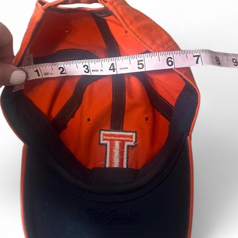 Illinois Logo Orange Adjustable Strapback Hat - image 6