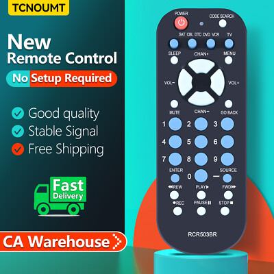New Universal Remote Control RCR503BZ For RCA TV VCR DVD RCR503BR RCR503BE