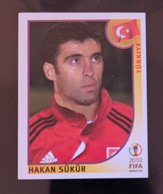 Panini Sticker Nr. 204 WM World Cup 2002 02 Hakan Sükür in Top-Zustand