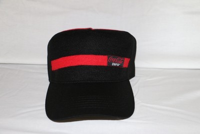 Rare Coca-Cola Zero Black with Red Accents Knit Front Cap