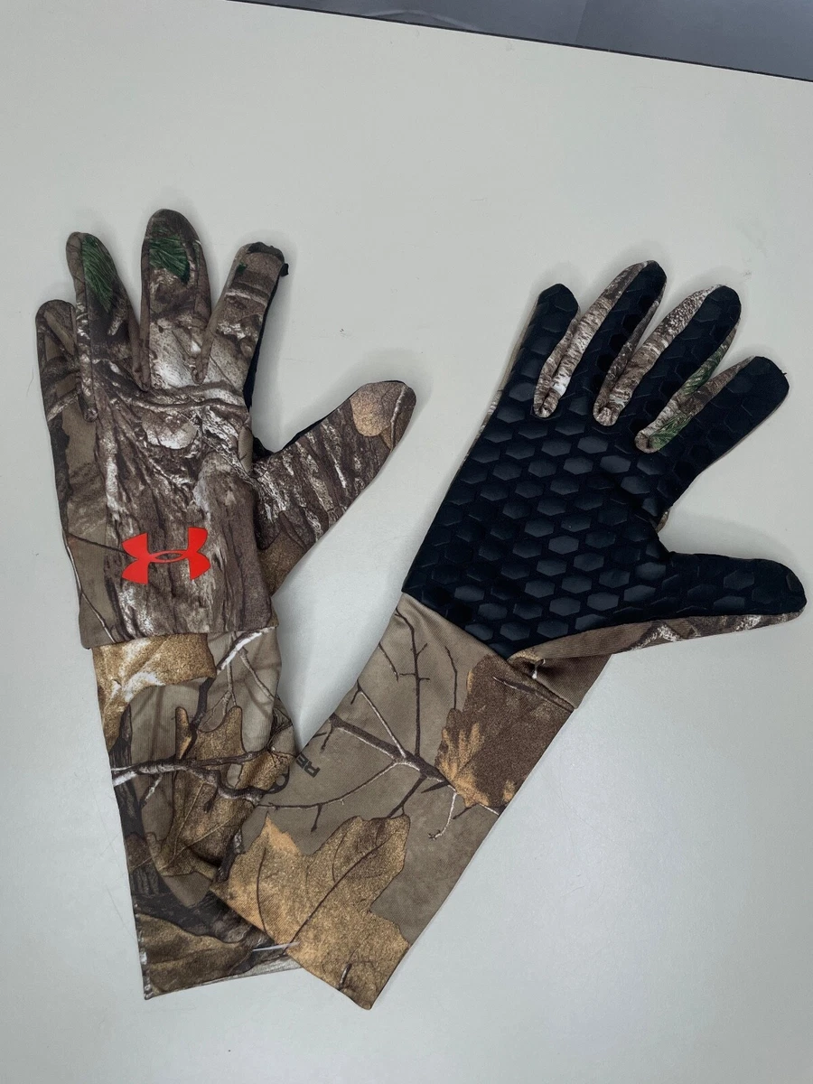 Under armour liner gloves camo hot sale