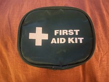 Basic Care Green First Aid Kit Small Bag Empty DIY Emergency Compact Travel Set