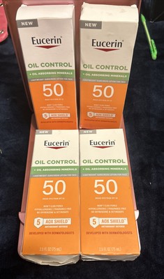 Eucerin Oil Control Face Lightweight Sunscreen Lotion SPF 50 5 AOX Shield 4/24