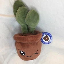 A&A Global Industries 8" Plush Potted "winking" plant NEW w tag