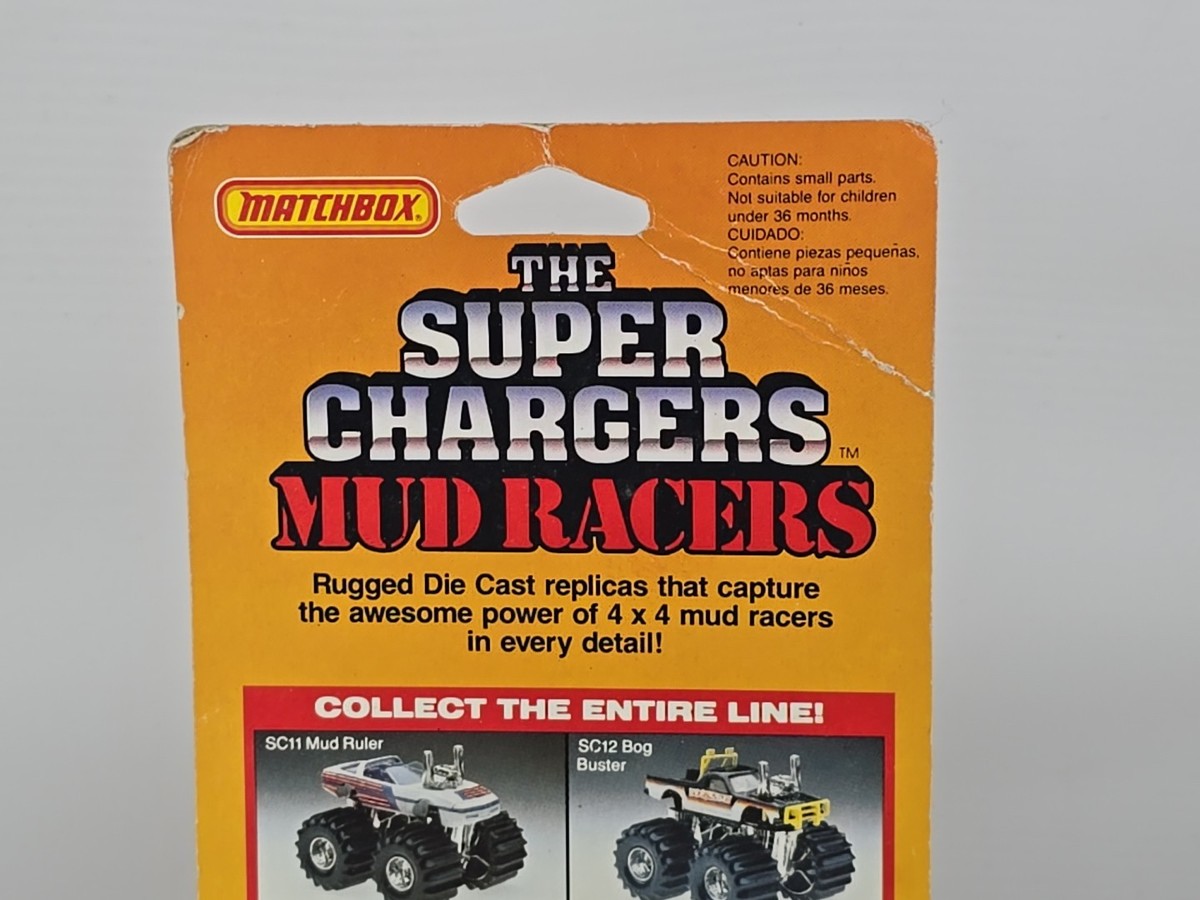 RARE NOS Neon wheels SC13 Hog Matchbox The Super Chargers Mud
